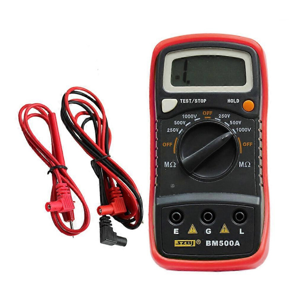 (As Show, One Size) Bm500a 1000V 1999M Digital Insulation Resistance Tester Meter Megohmmeter Megger 5022093399989