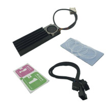 (As show, One size) M.2 2280 SSD heatsink Matching Thermal Silicone pad for PCIE NVME M.2 Radiator