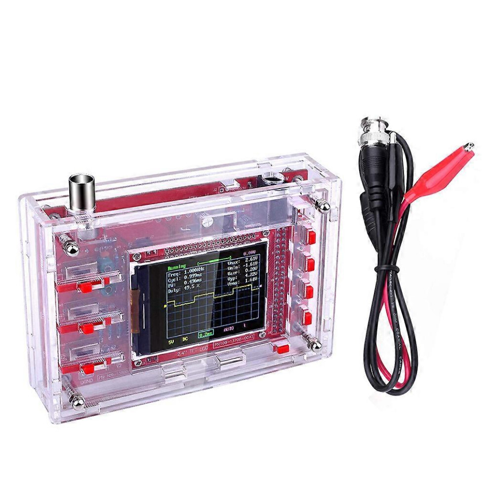 (As Show, One Size) Digital Oscilloscope Kit Open Source 2.4" Tft With Probe & Protective Case 5022093387740