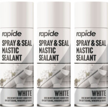 3 x 300mlSpray & Seal Leak Stop Roof Gutter Pipes Windows White Mastic