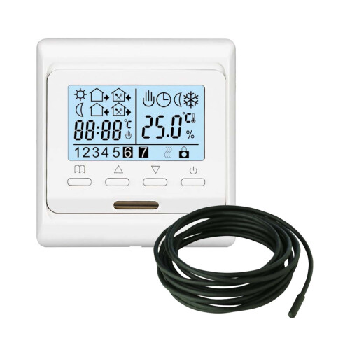 Lowenergie Digital Underfloor Heating Thermostat with Floor Sensor 16A Electric Heater 2