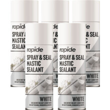5 X 300ml Spray Seal Sealant Leak Stop Roof Gutter Pipes White Mastic