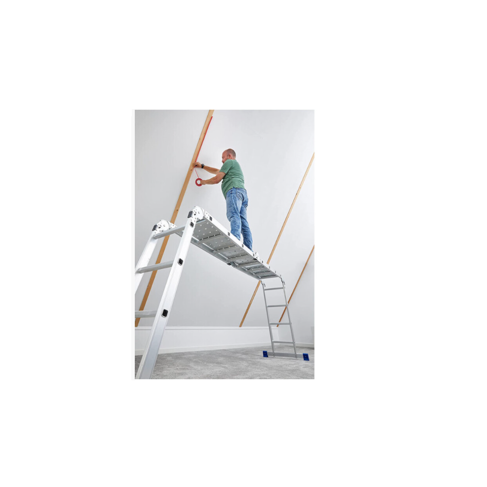 4.7M Multi Purpose Folding Aluminium Heavy Duty Ladder With Platform 097239290319