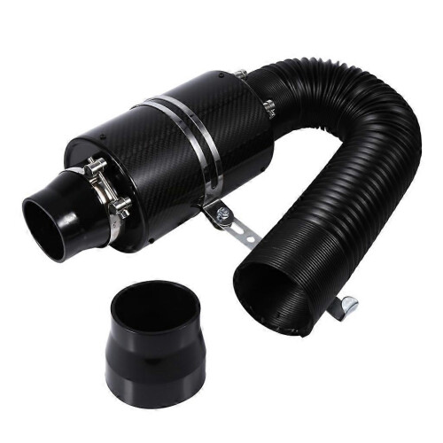 (As show, One size) Cold Air Filter Feed Enclosed Intake Induction Pipe Stretch Hose Kit Universal