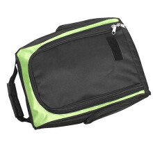(As show, One size) Golf Shoe Bag with Luggage Tag-Zippered Shoe Carrier with External Pockets