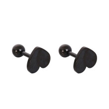 (As show, One size) 1 Pair of Love Screw Stud Earrings Piercing Tragus Earrings Cartilage Jewelry