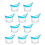 (White, One size) Pack/10Pieces Reusable Eye Bath Cups Cleaning Tool with Measuring Scale 10ml 1