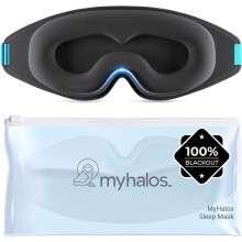 MyHalos Blackout Sleep Mask Zero Pressure Eye Mask with Pouch