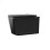 NES Home Nes Home Matt Black Square WH Toilet Top/Front Frame & Round Button Flush Plate 8