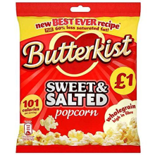 ( 12 Pack ) Butterkist Sweet & Salted Popcorn 85g