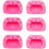 Halloween Mini 3d Silicone Pumpkin Mold Easy Release Mold (pink) 3 Pieces 1