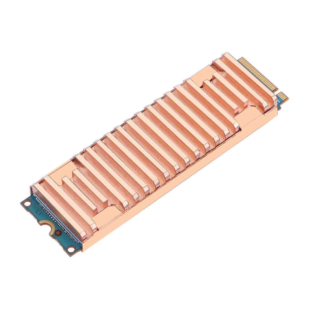 (As Show, One Size) Copper Heatsink Thermal Conductive Adhesive For M.2 Ngff 2280 Pci-E Nvme Ssd 5022093301777