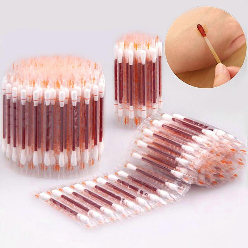 Furtalk (As Show, One Size) Medical Swabs Individually Wrapped Iodine Tips Swabsticks Cleanning Prep Pad