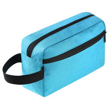 Icramsy Travel toilettas Toilettas voor dames heren Hangende toilettas Cosmetische tas Reisaccessoires voor dames Heren (meerblauw)
