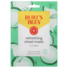 Erfrischende Tuchmaske  Gurke von Burts Bees fr Unisex  1 Stck Maske