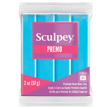 Sculpey Premo Polymer Oven-Bake Clay Trkis Ungiftig 2 oz. Bar Ideal fr Schmuckherstellung, Urlaubs-DIY-Mischtechnik- und Heimdekorationsprojekte. P