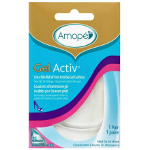 Amope GelActiv Ultra Slim Fotbädd för kvinnor, 1 par, storlek 5-10