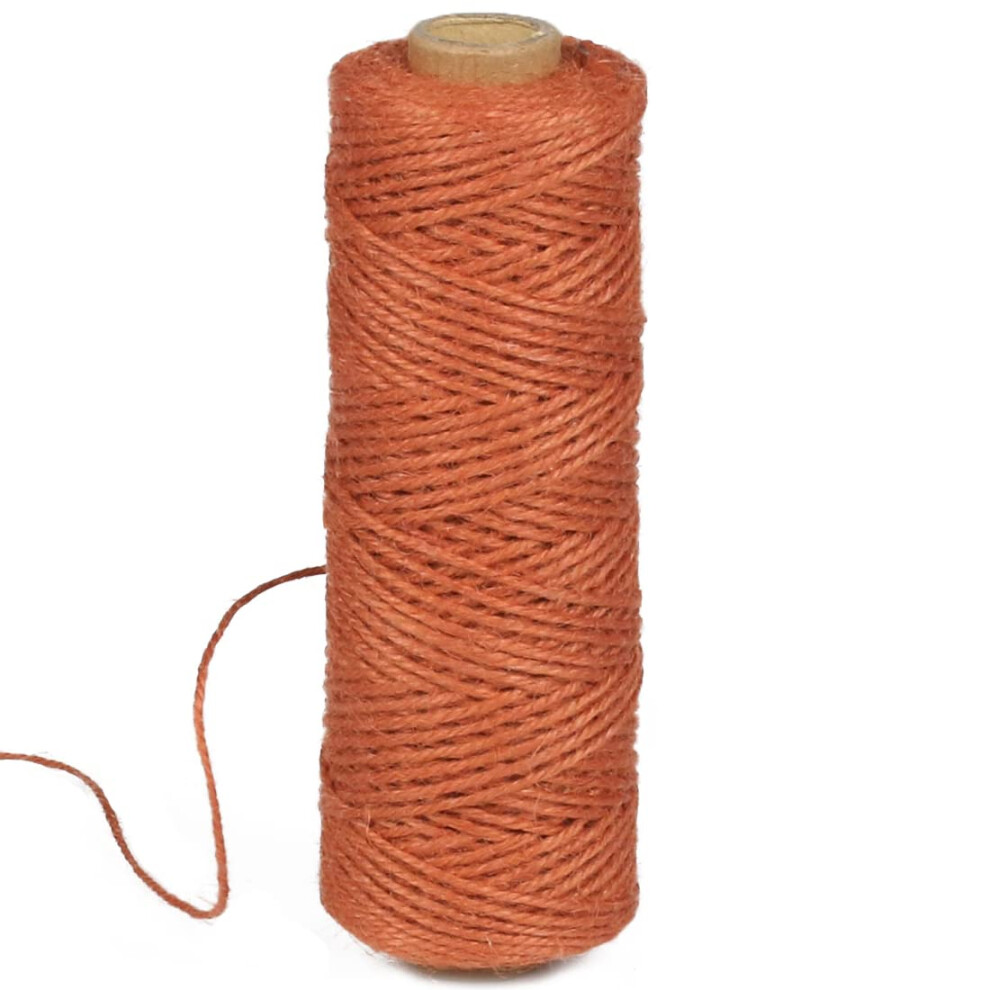 Spago Di Iuta Naturale Colorato Da 2 Mm E 328 Piedi Per Confezioni Regalo, Artigianato, Panettiere, Piante, Nastri Di Natale, Spago Fatto A Mano,-image