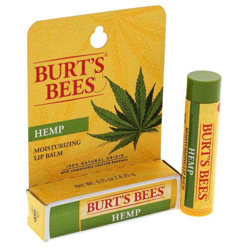 Burt's Bees Burts Bees 100% Φυσικό Λιπαρό Βάλσαμο Χειλιών, Έλαιο Κάνναβης με Κερί Μέλισσας, 0.15 Oz 2