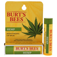 Burts Bees 100% Φυσικό Λιπαρό Βάλσαμο Χειλιών, Έλαιο Κάνναβης με Κερί Μέλισσας, 0.15 Oz