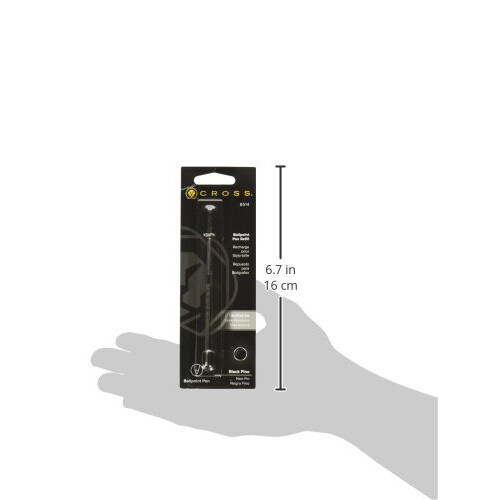 Cross Cross Universal Αναγκαίο Στυλό Refill, Λεπτή Μύτη, Μαύρο, 1-Πακέτο (8514) 2