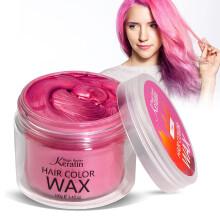 Magic Master Keratin Pink Tijdelijke haarkleurwas (3,4 Fl Oz) Natuurlijke wasbare tijdelijke haarkleikleur voor kinderen Meisjes Dames en heren Donke