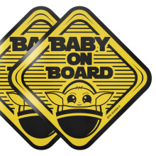 Adesivi EPIC GOODS ""Baby On Board"" [confezione da 2] Cartelli ""Baby On Board"" | Set regalo per neonati - Segnale di sicurezza per bambini per aut