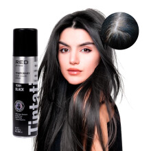 Spray colorant temporaire RED by Kiss Tintation pour cheveux, couvre instantan ment les racines grises, r sistant l'eau, anti-taches, facile