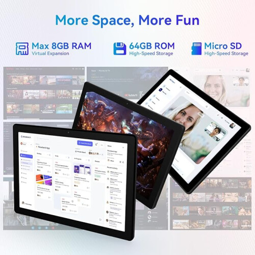 Ainmel Android 14 Tablet 10 Inch Tablets with Octa-Core 8GB+64GB 2