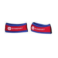 Pesas de Muñeca Gymenist para Correr, Pulsera Estilosa, Par de Pesas de 0.5 LB (Rojo - Azul)