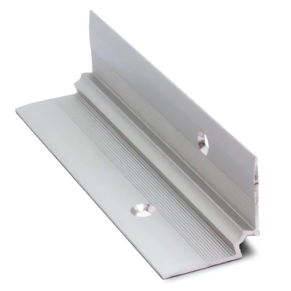 Matt Silver Stair Angle 895Mm Tvi 25X25mm Aluminium Trim For 3Mm Lvt Flooring 5061067862067