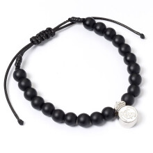 Real Madrid FC Black Bead Bracelet Official Licensed Product