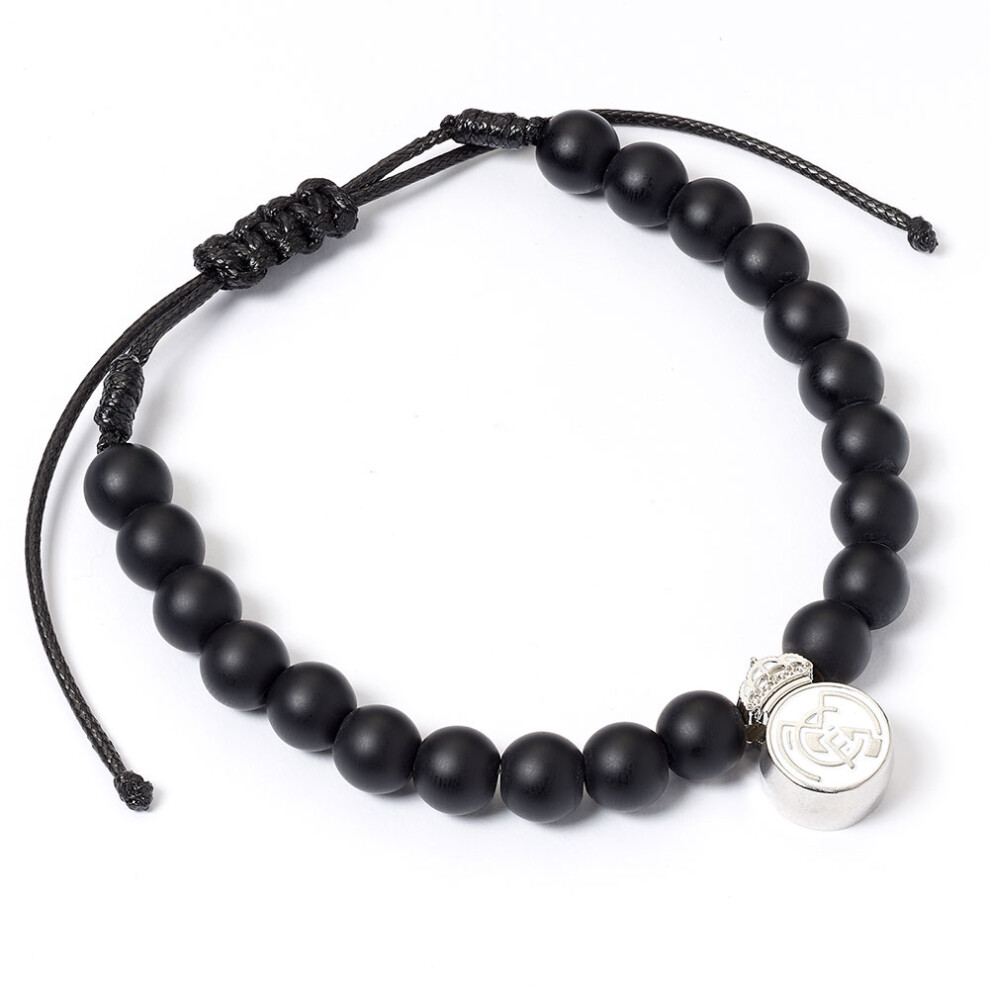 Real Madrid Fc Bead Bracelet Official Licensed Product Black