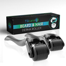 Rullo Dermico per Barba e Capelli (2 Confezioni) di Tilcare - Rullo Dermico Sterile in Titanio 025mm