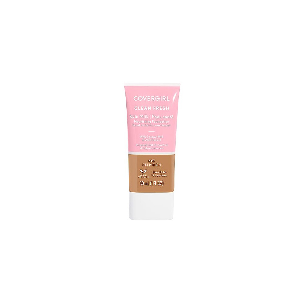 COVERGIRL, Clean Fresh Skin Milk Foundation, Rich/Deep, 1 Count