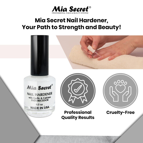 Mia Secret Επαγγελματικό (0.5oz) Σκληρυντικό Νυχιών - Με Εκχύλισμα Σκόρδου & Ασβέστιο 1