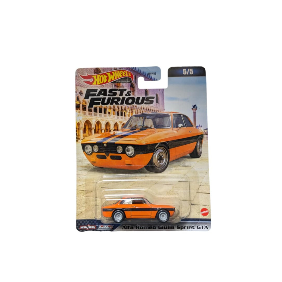 Hot Wheels HKD29 Fast and Furious - Alfa Romeo Julia Sprint GTA [3 Years Old and Up]-image-OPC-PFPNRXF-NEW