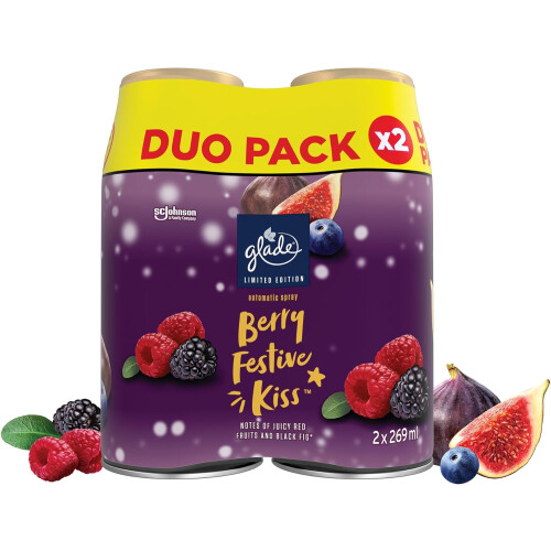 Glade 2 x Glade Automatic Spray Refill 269ml - Berry Festive Kiss
