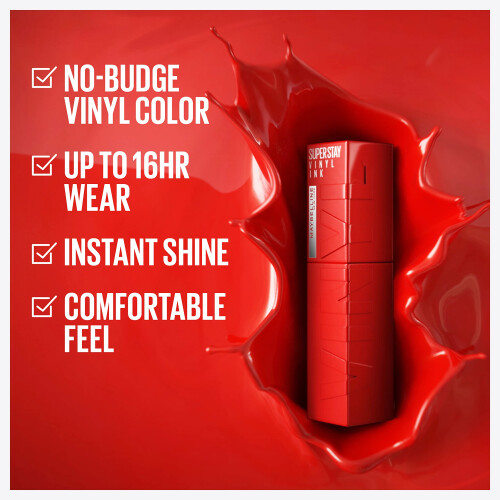 Maybelline Maybelline Super Stay Vinyl Ink Μακράς Διάρκειας Υγρού Κραγιόν, Ψηφιακή Χρωστική Πέτρινη, 0.14 2