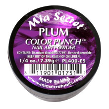Pó Acrílico Coleção Color Punch Profissional Mia Secret (Escolha a Sua Cor) (Ameixa)