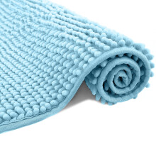 Eanpet Chenille Bath Mat Non-Slip Microfiber Floor Mat Baby Bath Mat for Kids Ultra Soft Washable Bathroom Dry Fast Water Absorbent Shower Mat Area R