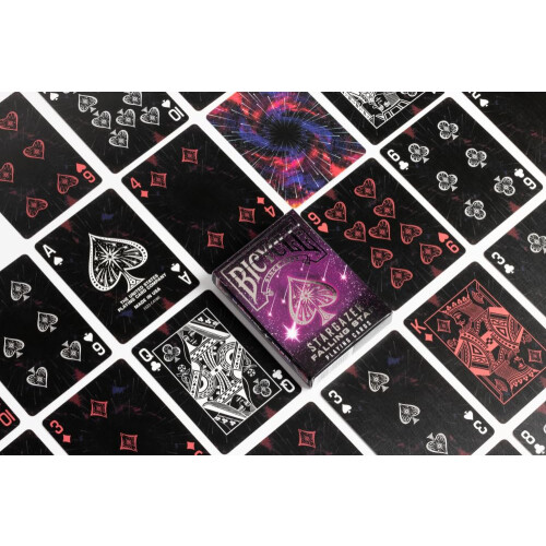Bicycle Stargazer Falling Star Galaxy Design Playing Cards 1