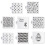 (Black 2, One size) Reusable Easter Eggs Bunny Printing Cake Stencil Template Decoration Mold Tools 3