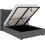 Seconique Verona 4ft6 Double Ottoman hydraulic Bed Grey Fabric 4