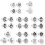 (Style 2, One size) Reusable Easter Cake Stencil Templates Decoration Easter Eggs Cookies Baking Painting Mold Tools 3