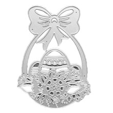 (As show, One size) Flower Basket Craft Cutting Dies for DIY Scrapbooking Photo Festival Decoration