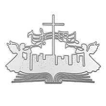 (As show, One size) Easter for Cross Angel Metal Cutting Dies Stencil Scrapbooking DIY Album Stamp P