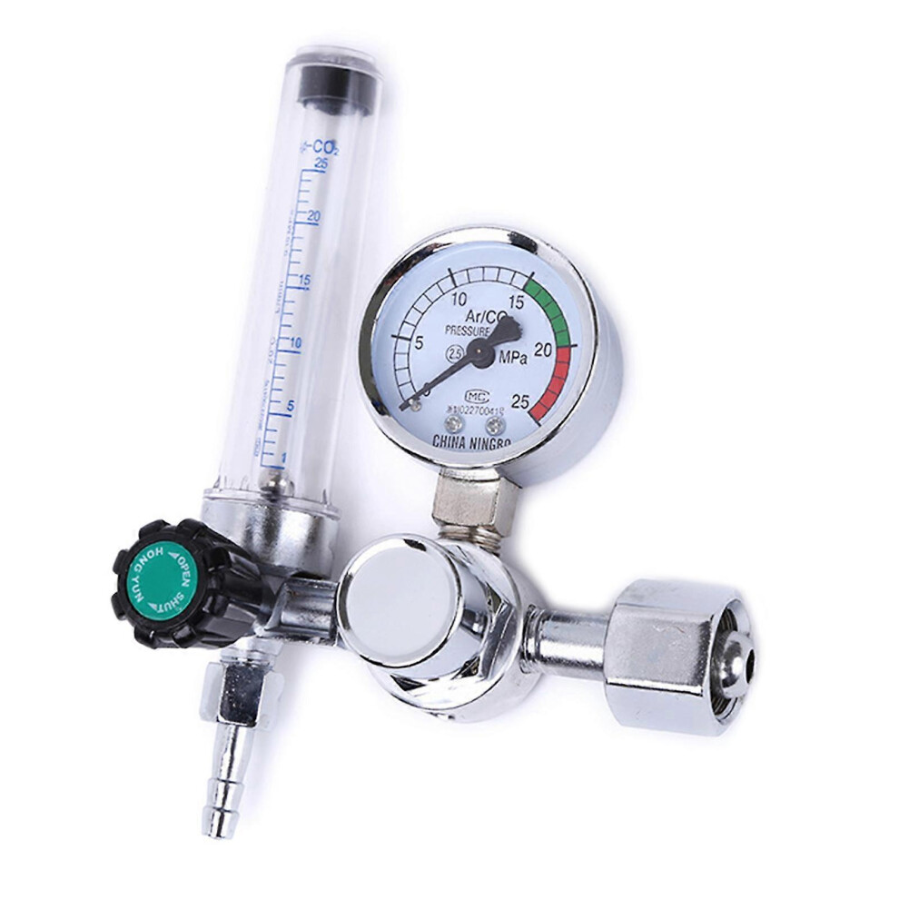 (As Show, One Size) Compact Argon Regulator 0-25Mpa Argon Flow Meter Pressure Regulator Gauge 5021564578779