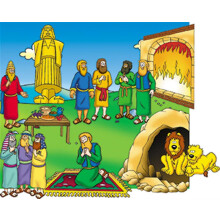 Little Folk Visuals Beginners Bible: Daniel Precut Flannel/Felt Board Figur 16 Pieces Set