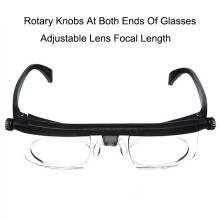 Adjustable Lens Dial Glasses Variable Focus Reading Vision Eyeglasses Distance